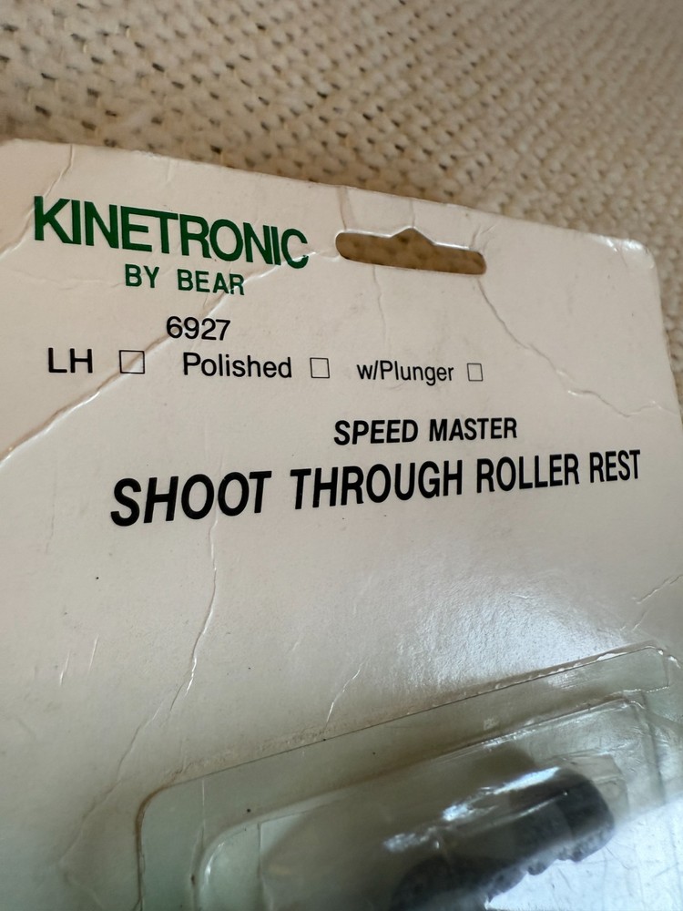Bear Kinetronic Speed Master Shoot Through Roller Rest NOS