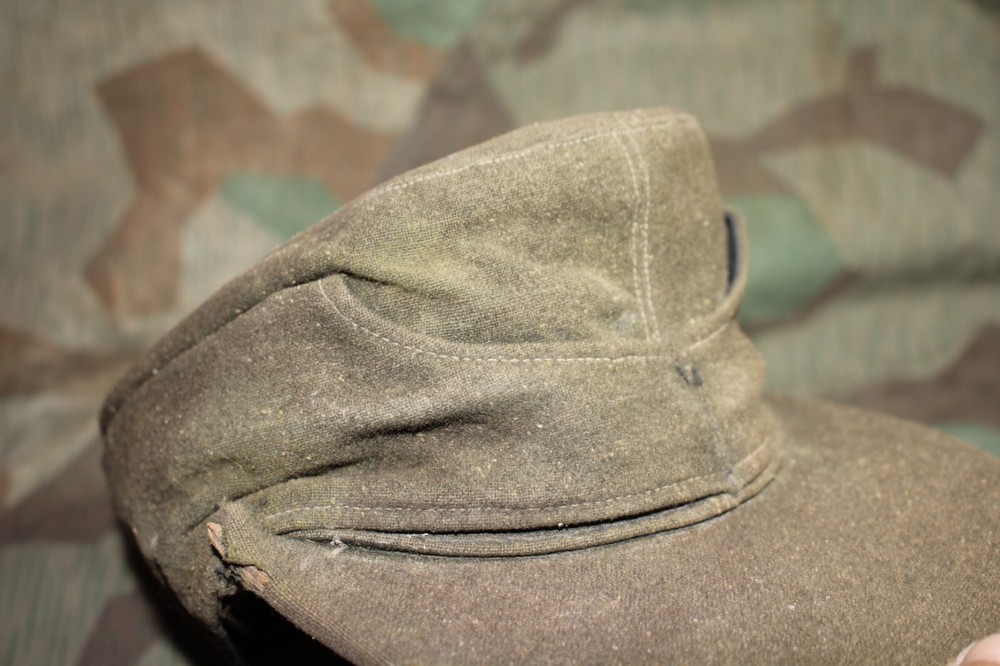 ORIGINAL WW2 GERMAN M43 FELDMUTZE STYLE FIELD CAP MODIFIED WH SS OSTFRONT