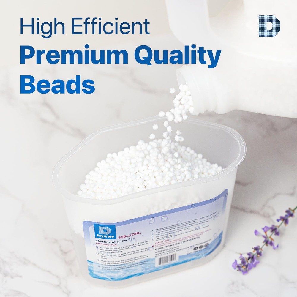 4 lbs Moisture Absorber Refill Beads for Dehumidifiers Home & Basement Use