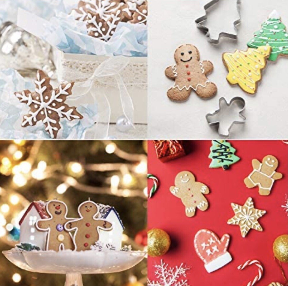 Christmas Cookie Cutter Set 11 Stainless Steel