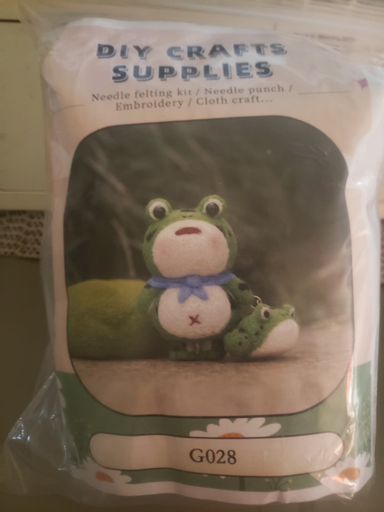 Needle Felting Kit Complete Froggy Frog