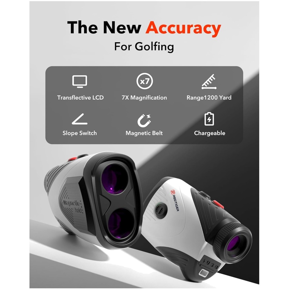 Advanced Golf Laser Rangefinder 1200 Yards USB-C Charging