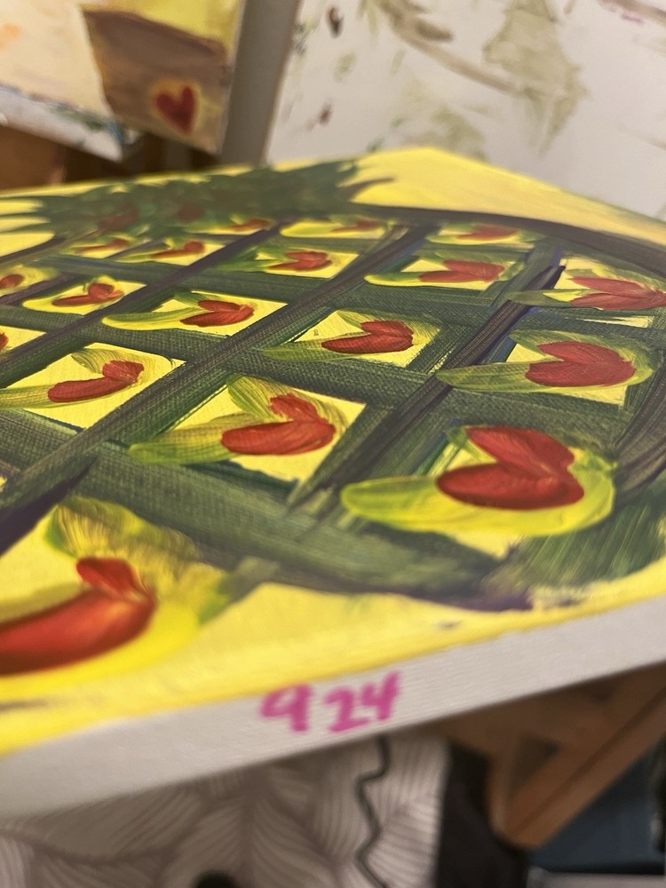 BLESSED#924 11x14 Fruit Original Abstract Neo Expressionism Modern