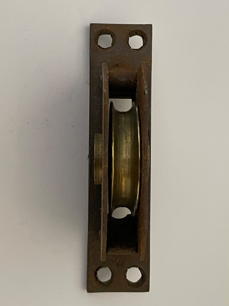 Antique Victorian Vintage Solid Brass Sash Window Pulley