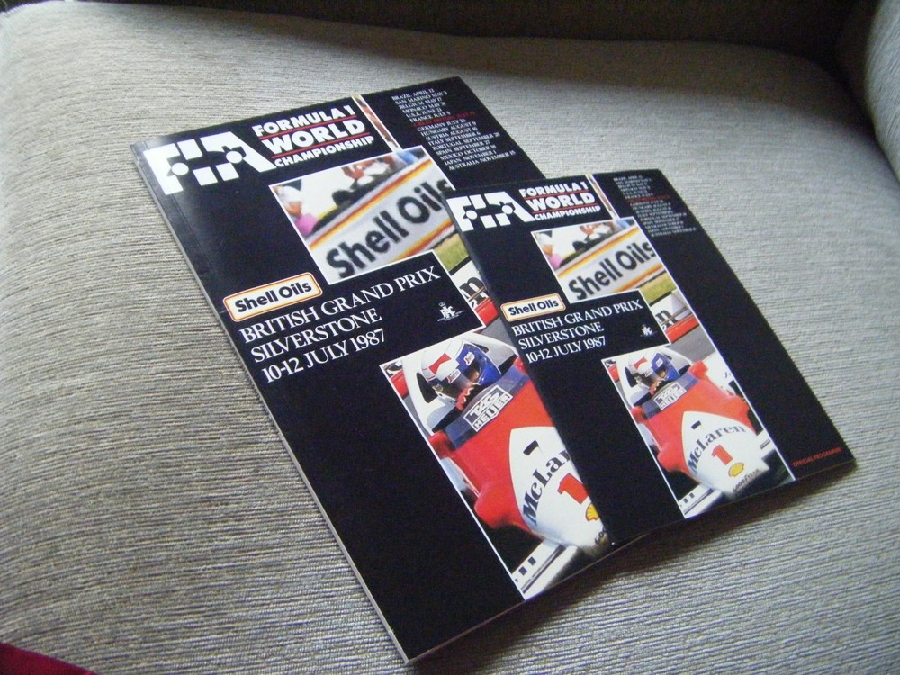 British Grand prix Programme  Silverstone July 1987