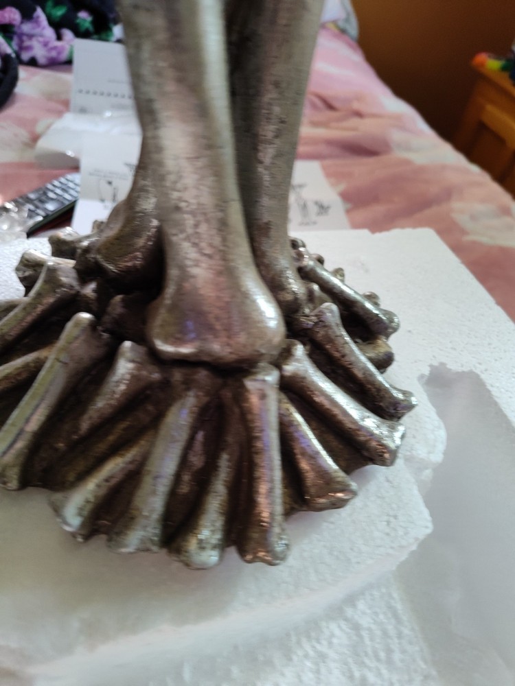 RESIN BONE CANDLE HOLDER HALLOWEEN LARGE