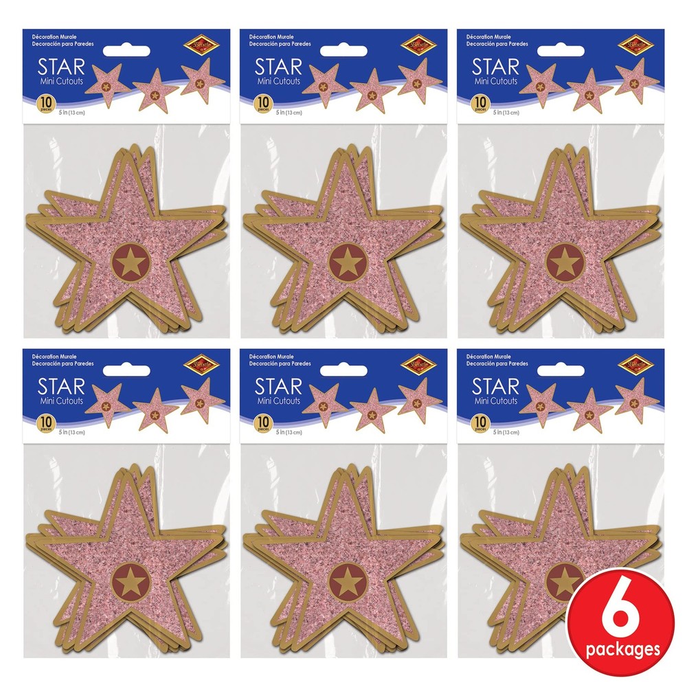 Mini Star Cutouts Pack of 6