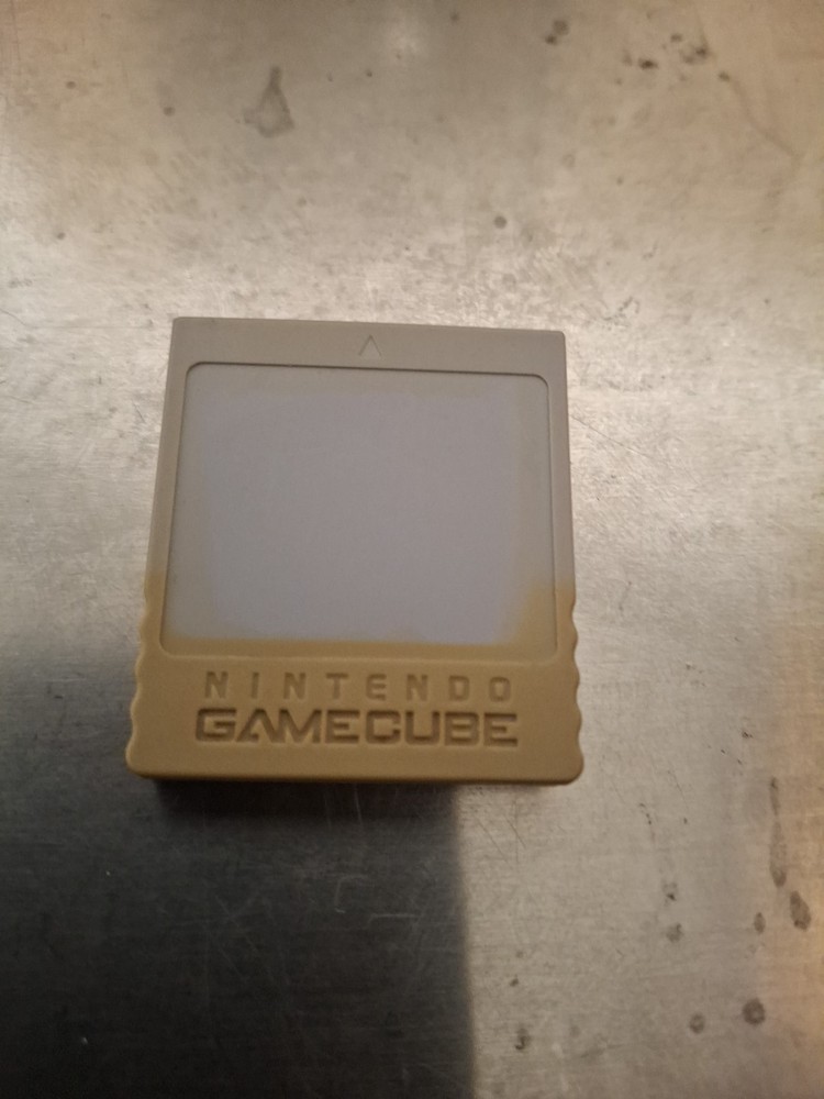 Nintendo Gamecube Memory Card 59 Blocks DOL-008 Gray- Read Description