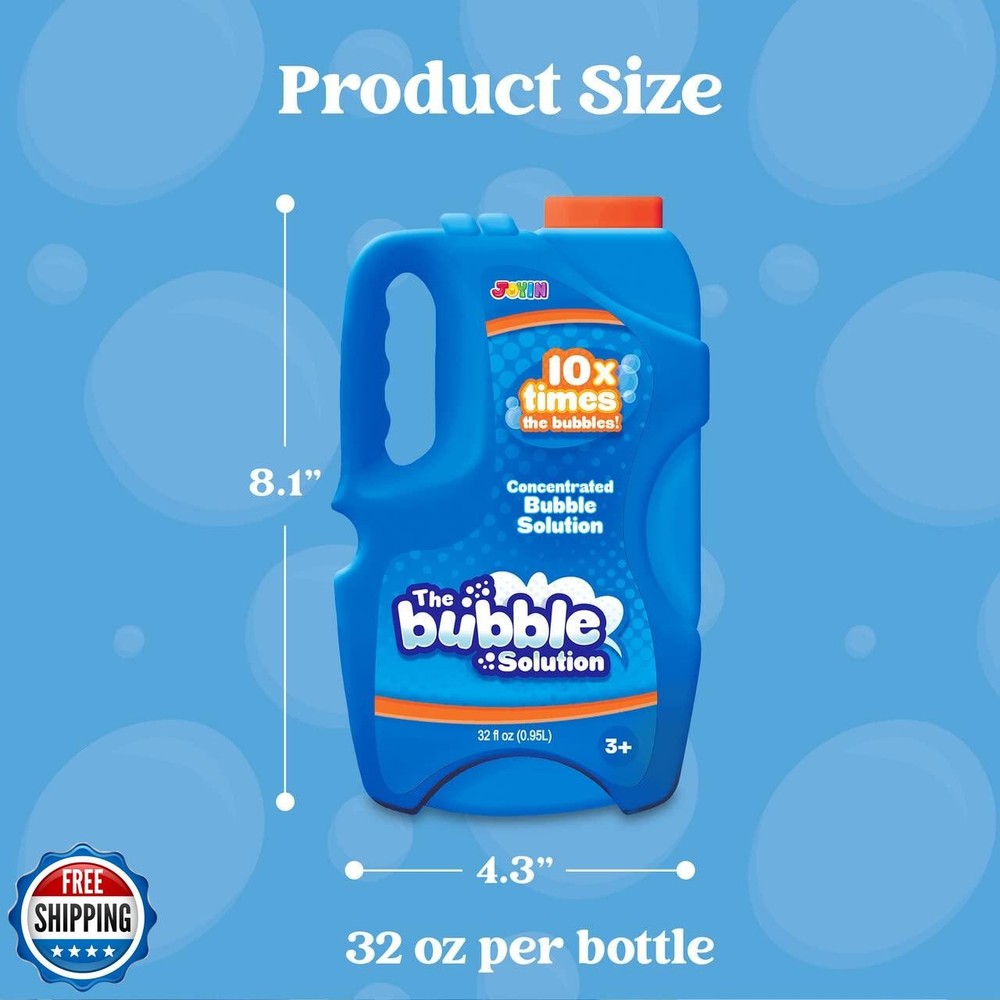 JOYIN 32 OZ Concentrated Bubble Solution for Bubble Machines (Up