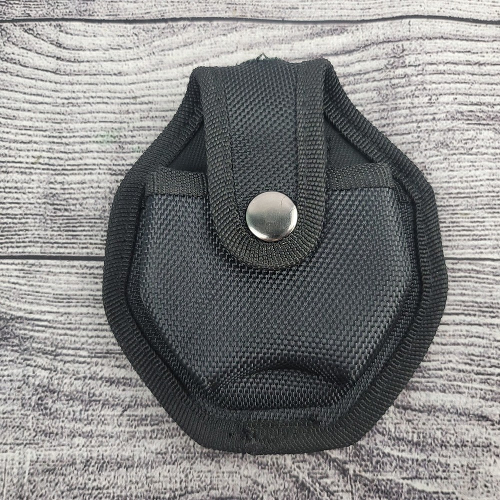 Uzi Handcuff Case Black 4.5" Snap Closure w/ Clip