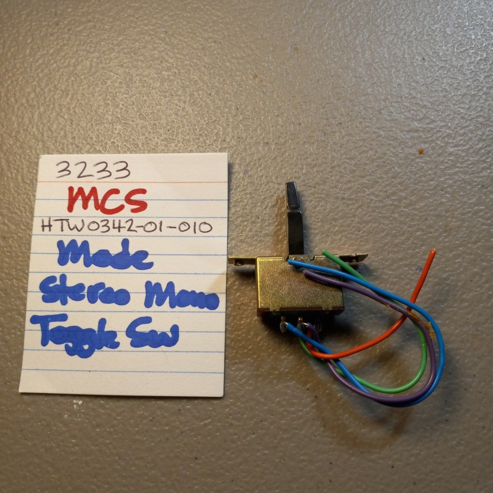 📈MCS 💥TOGGLE SWITCH MODE TONE LOUDNESS FILTER💥 3233 STEREO RECEIVER