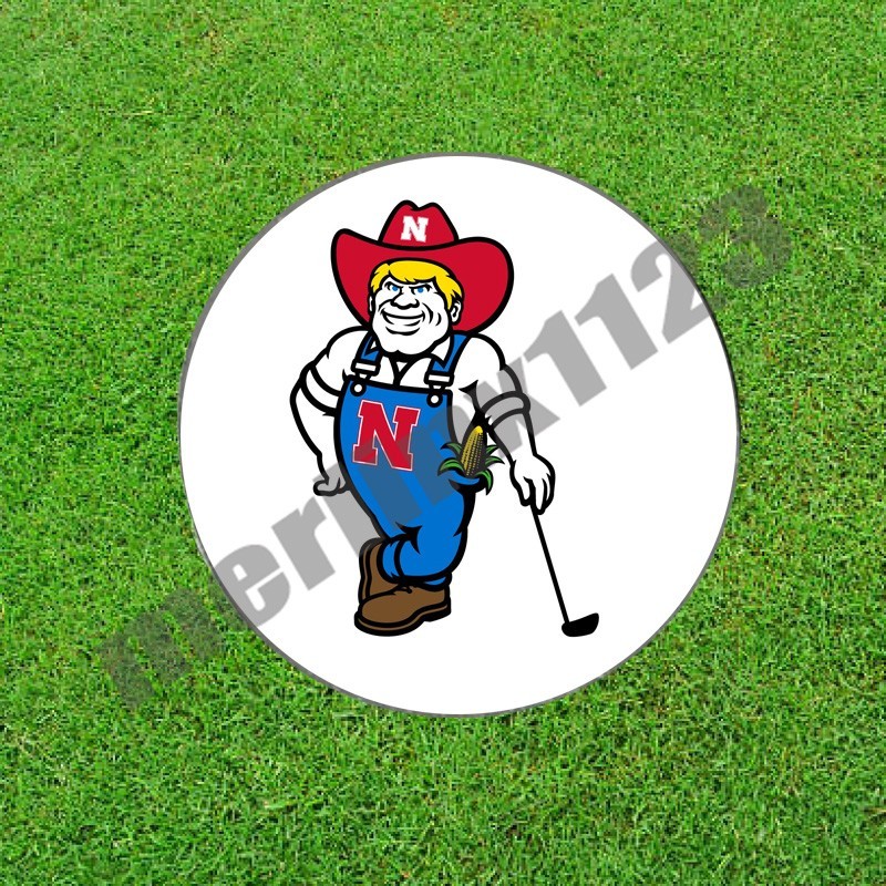 Nebraska Cornhuskers Huskers Golf Ball Marker + Switchblade Divot Tool