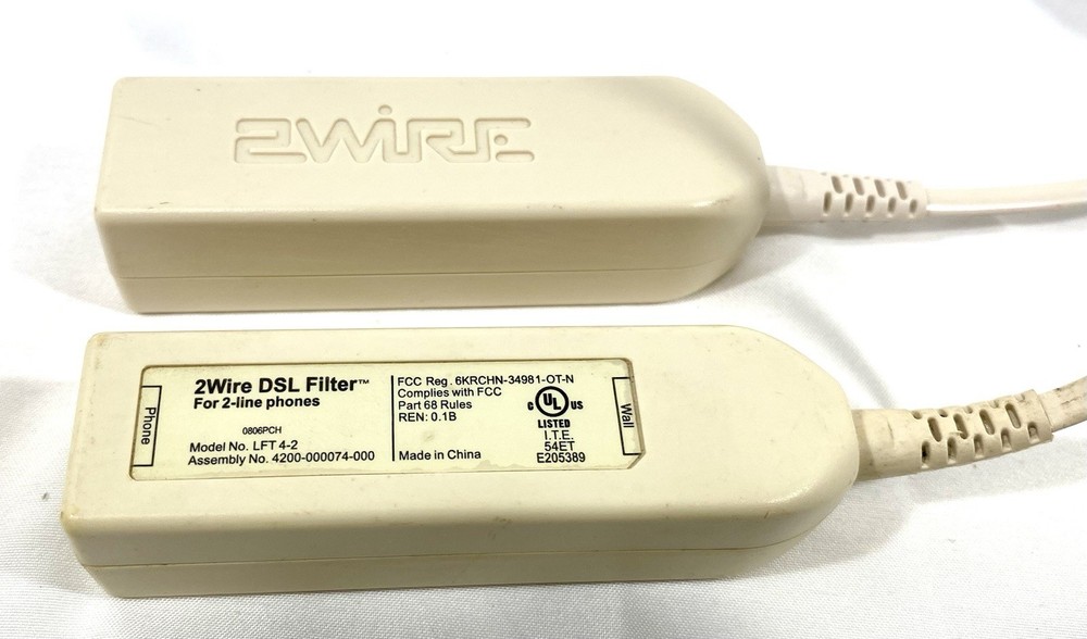 2WIRE DSL Filter For 2-Lines (Lot Of 2)