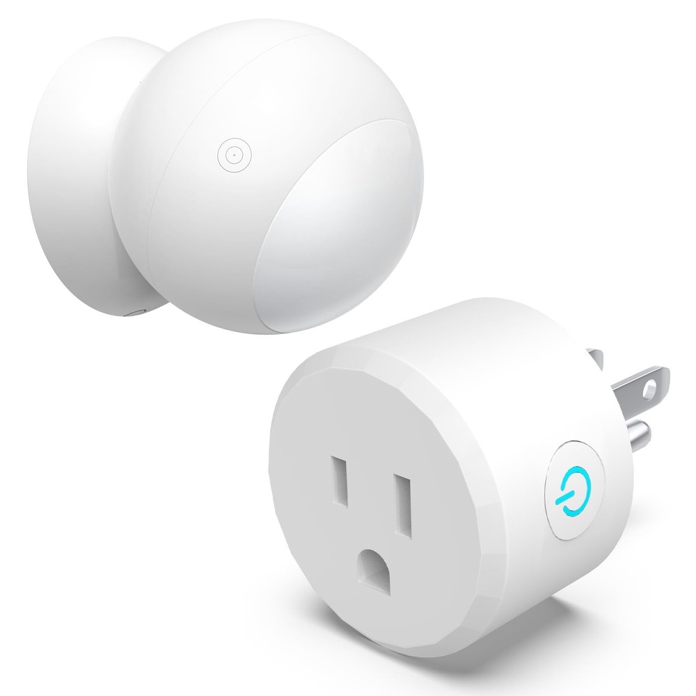 Wireless Motion Sensor Outlet with Timer, Plug-N-Play PIR Motion Activated Sw...