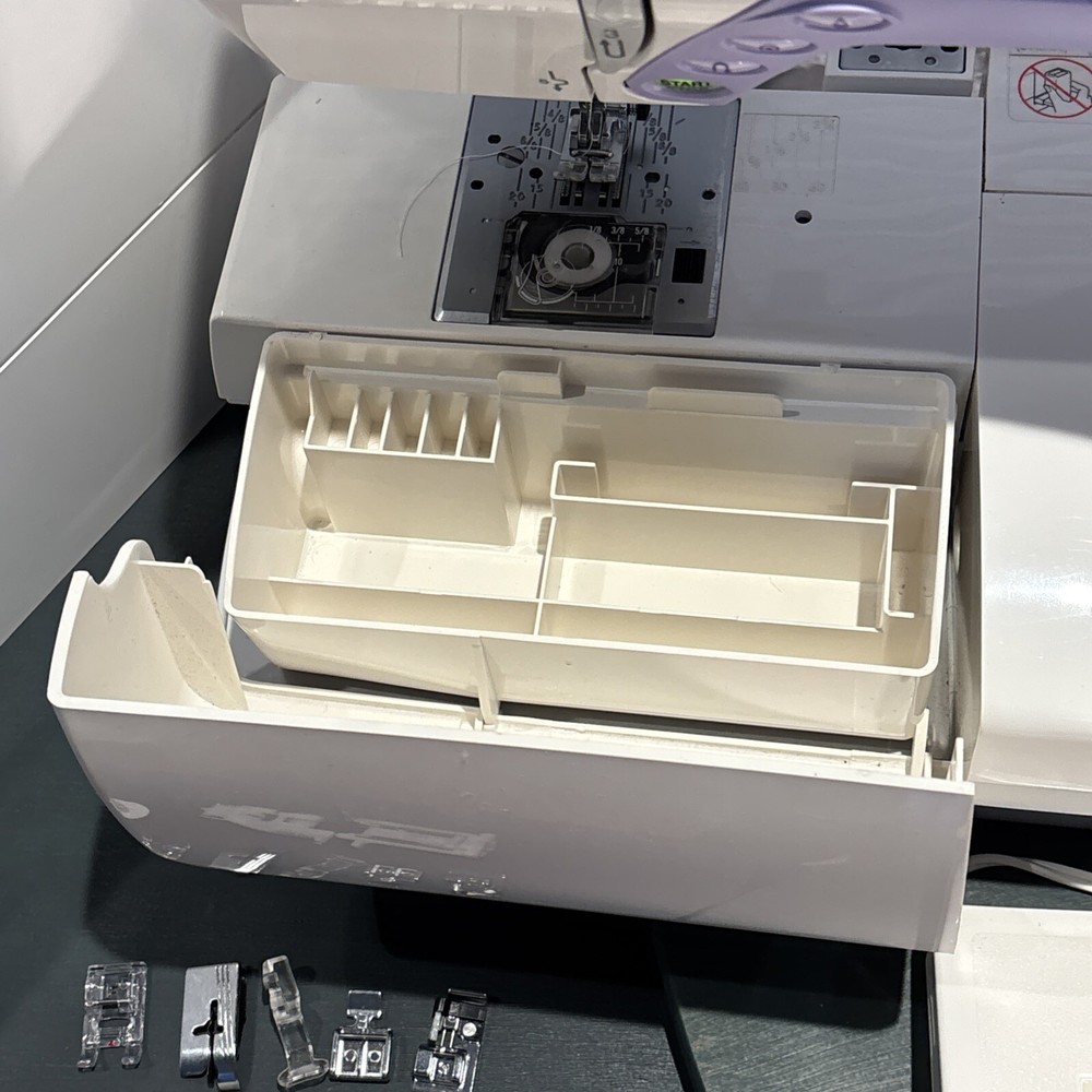 Janome Memory Craft 9500 Computerized Embroidery Sewing Machine MC9500 Tested