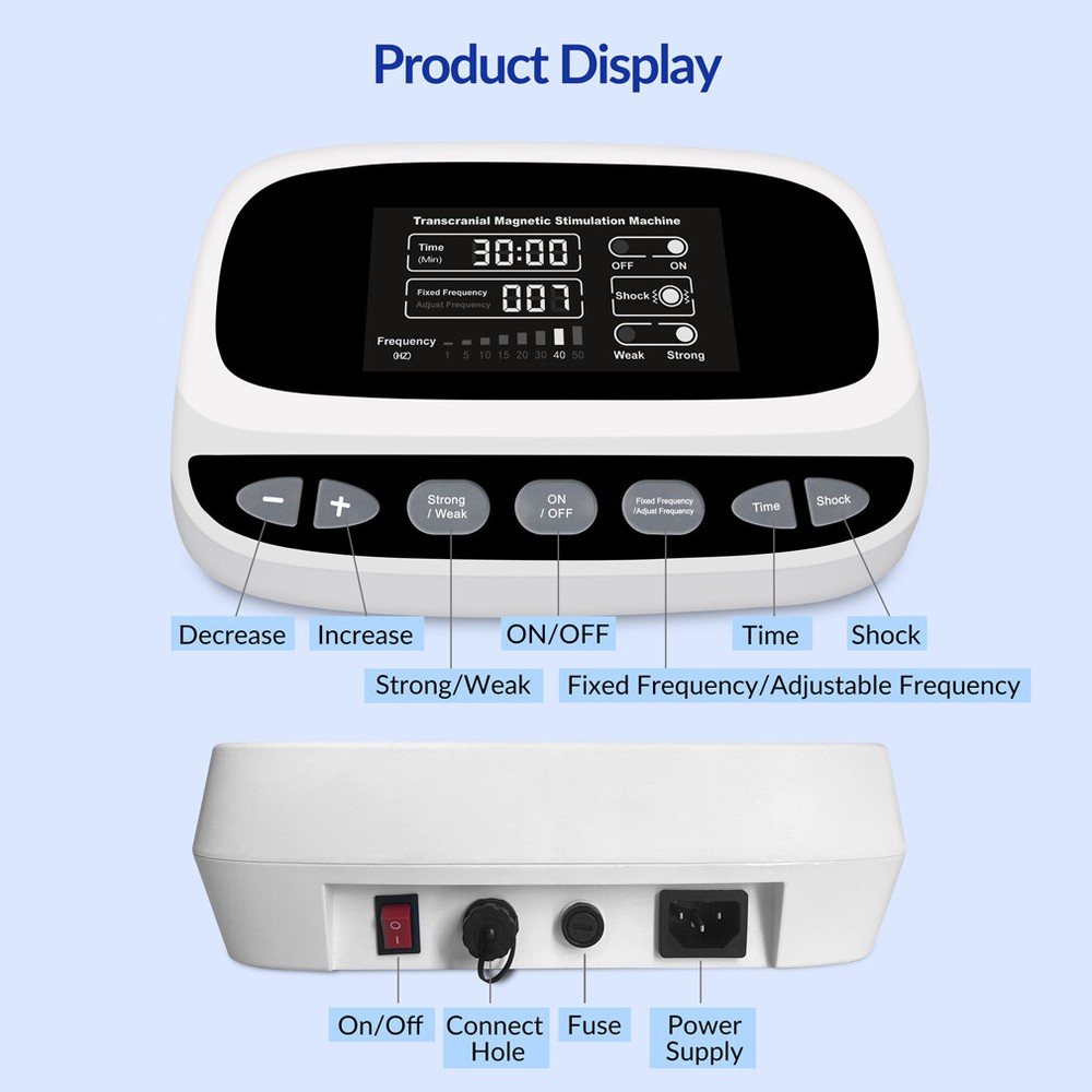 rTMS Magnetic Pulse Therapy Machine for Stroke Depression, Anxiety, OCD Support
