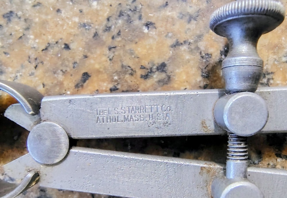 🗽 VINTAGE STARRETT 5" DIVIDER MACHINIST/ TOOLMAKER