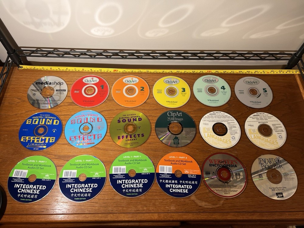 Windows Software CD DVD Lot: SFX, Adobe, Microsoft Office, Education, Music, Map