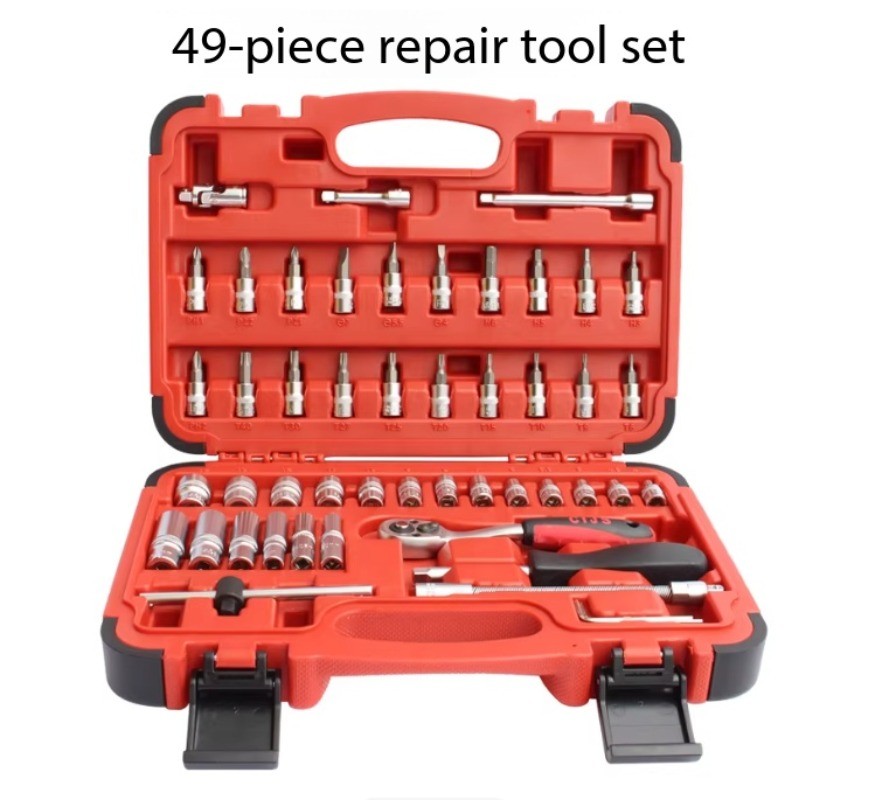 176-Piece Automotive Socket Set with Ratchet Wrench Complete Tool Combination