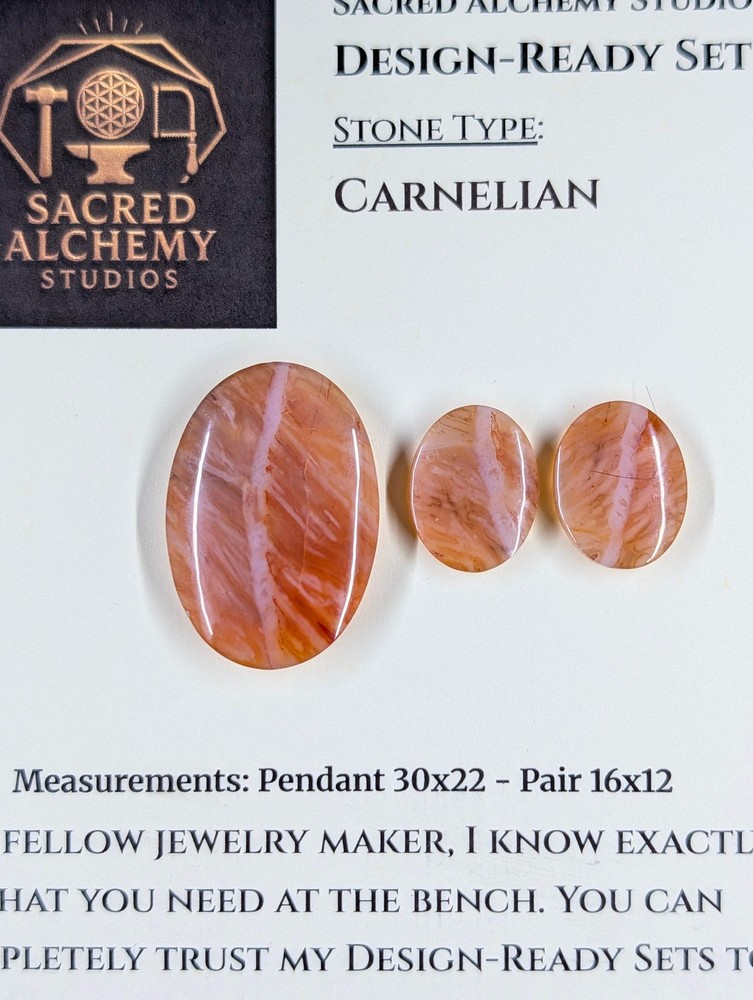 Oval Shape - Carnelian - Design-Ready Set
