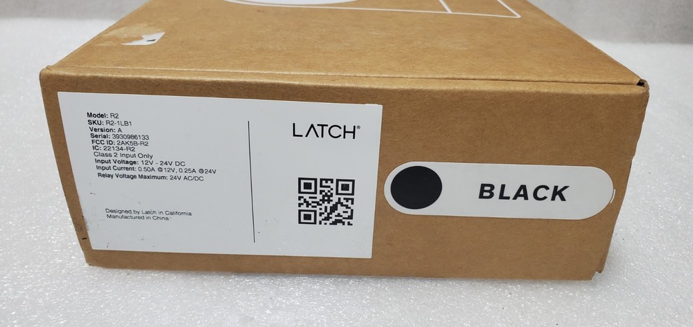 Latch R Series Model R2 Reader Black New.