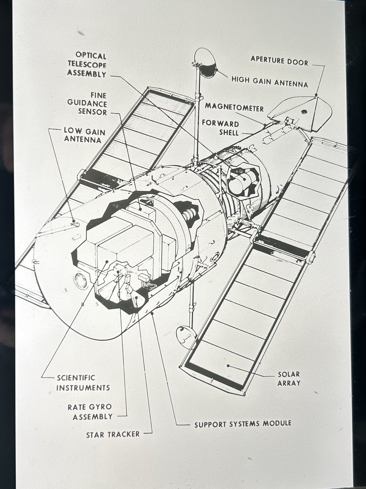 1978 NASA KSC Shuttle Space Telescope Satellite Presentation Transparency-160