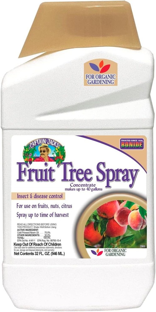 Bonide Captain Jacks Fruit Tree Spray Concentrate Insect Disease Control 32 oz
