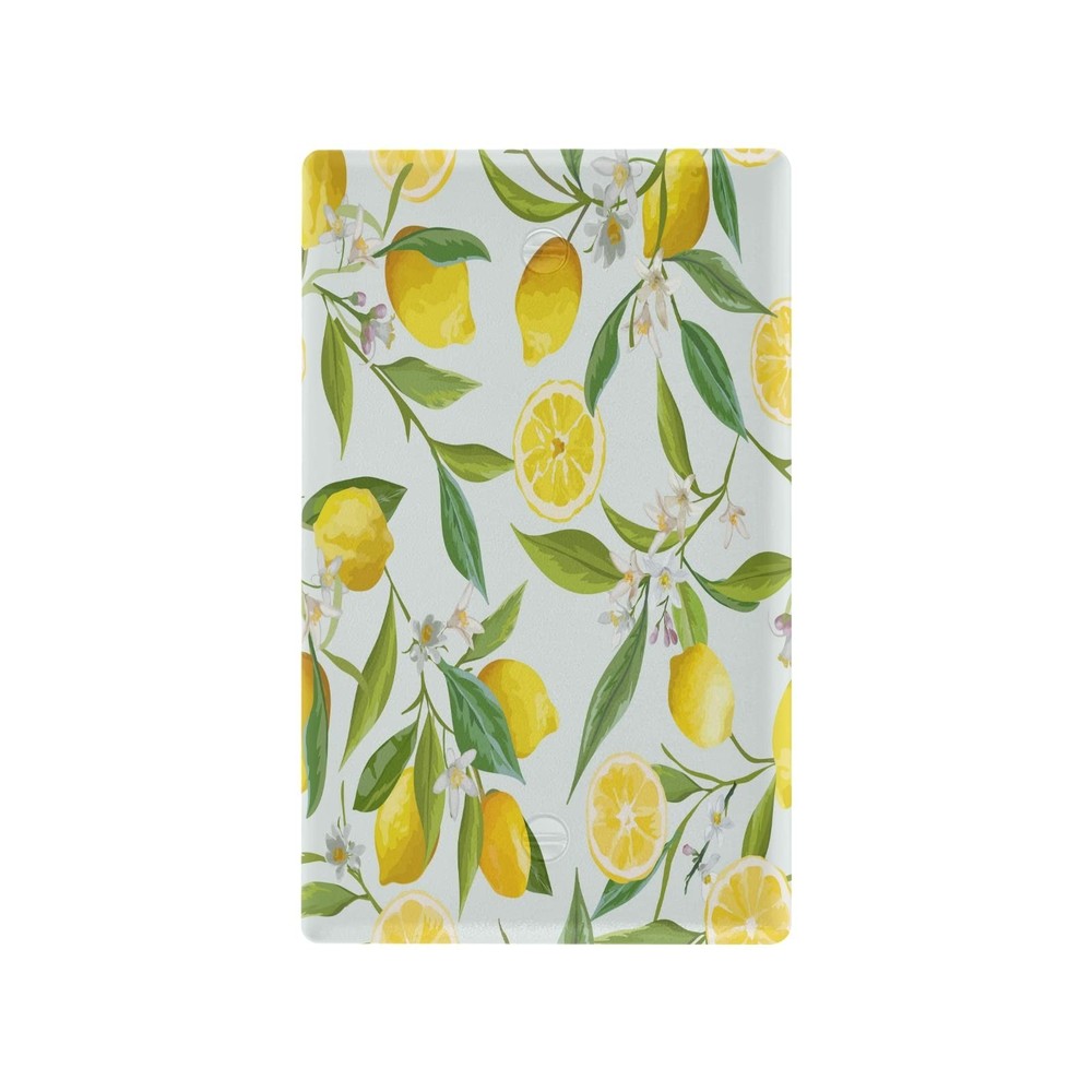 Lemon Floral Pattern Duplex Wall Plate Switch Plate Electrical Outlet Covers ...