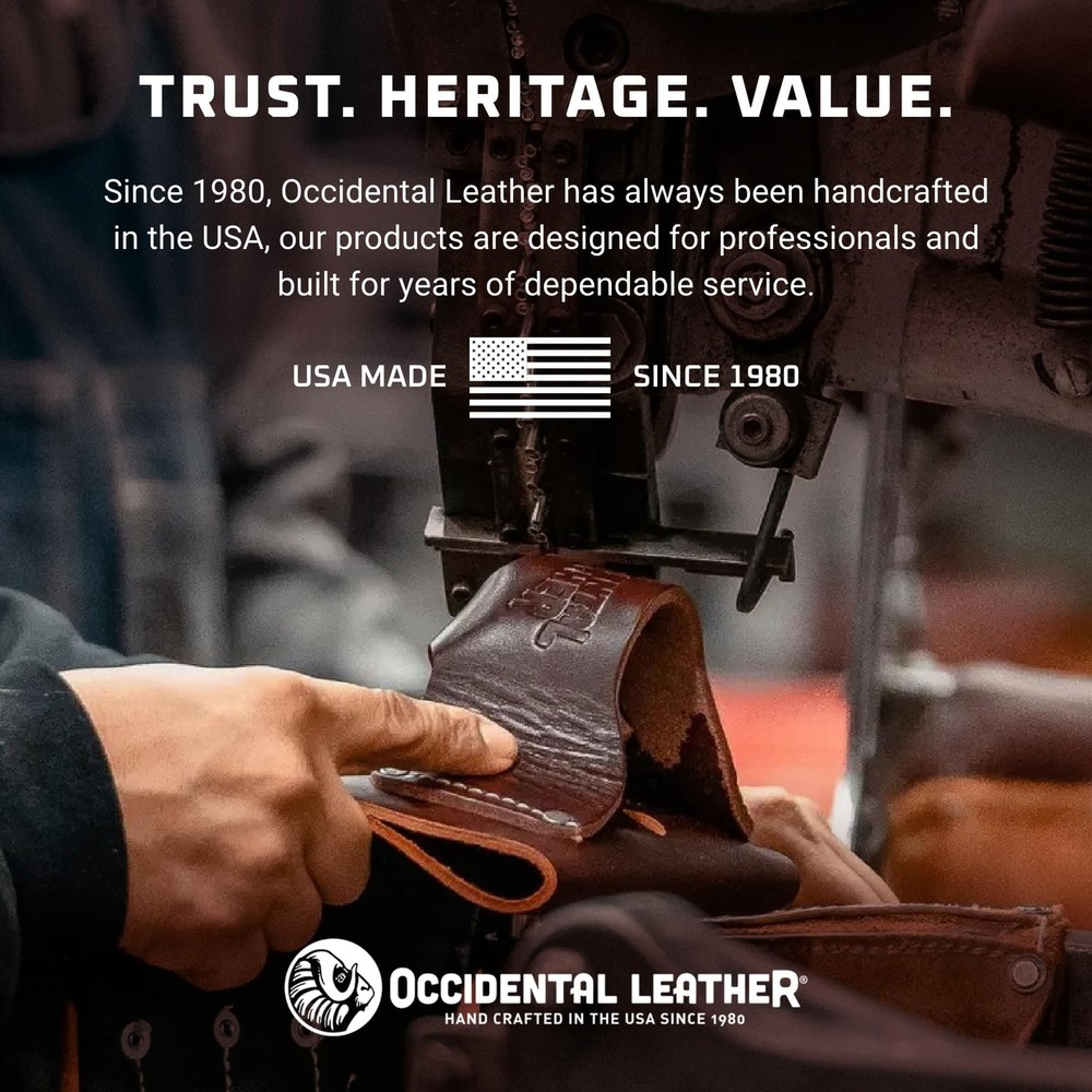 Occidental Leather Pocket Caddy - Black - 4 Pockets & Tool Holders -