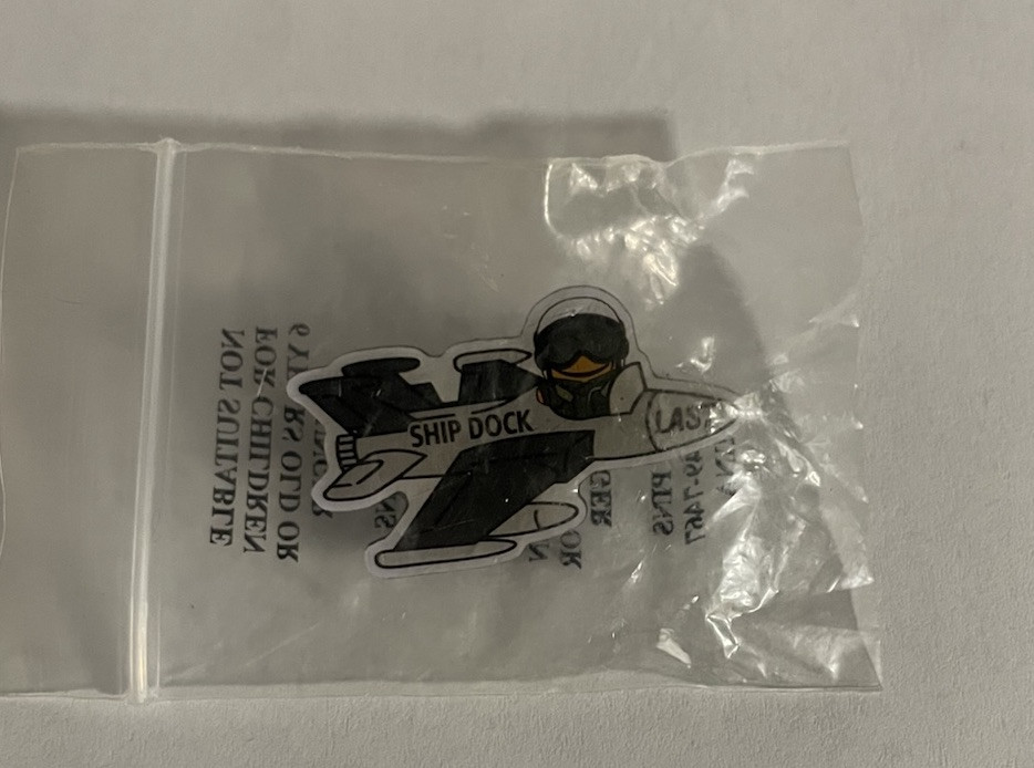 Peccy On A Jet Amazon Pin