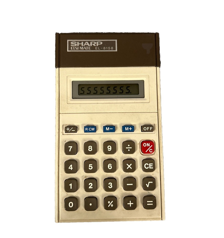 Vintage Sharp Elsimate EL-8158 Calculator