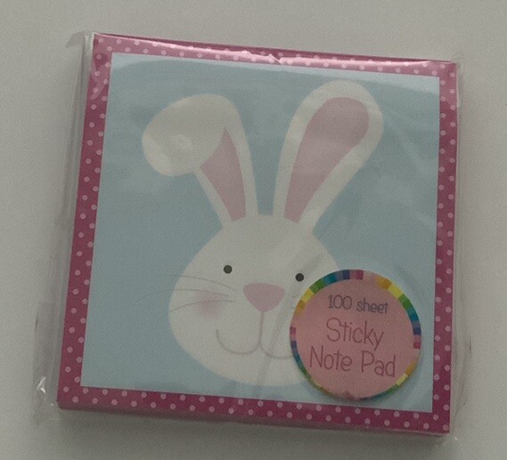 Easter Bunny Sticky Notes with Polka Dots 100 Sheets NEW