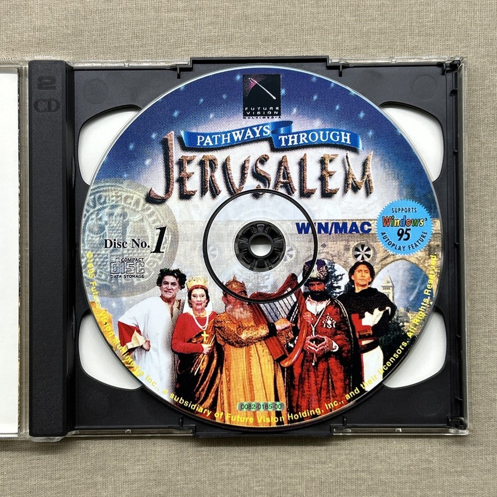 Pathways Through Jerusalem (PC 1995 CD-ROM 2-Disc) Softkey Win 95 Computer Game