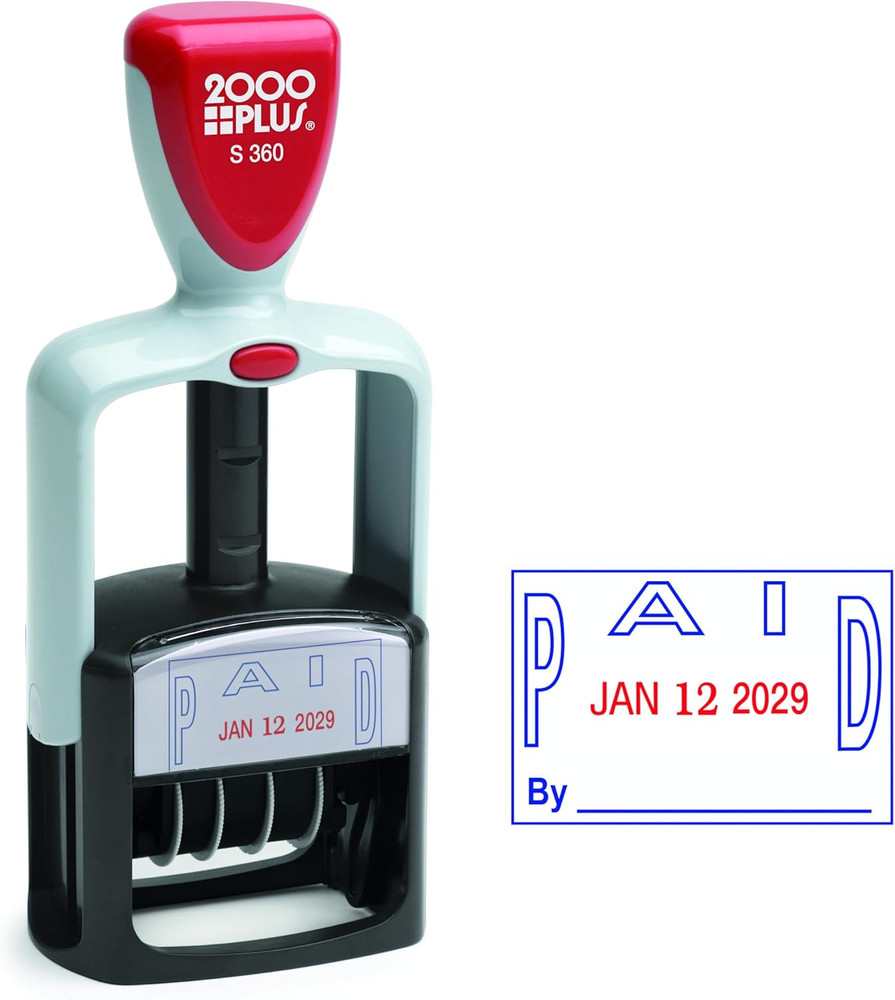 2000 plus 2-Color Paid Dater (COS011033), Blue