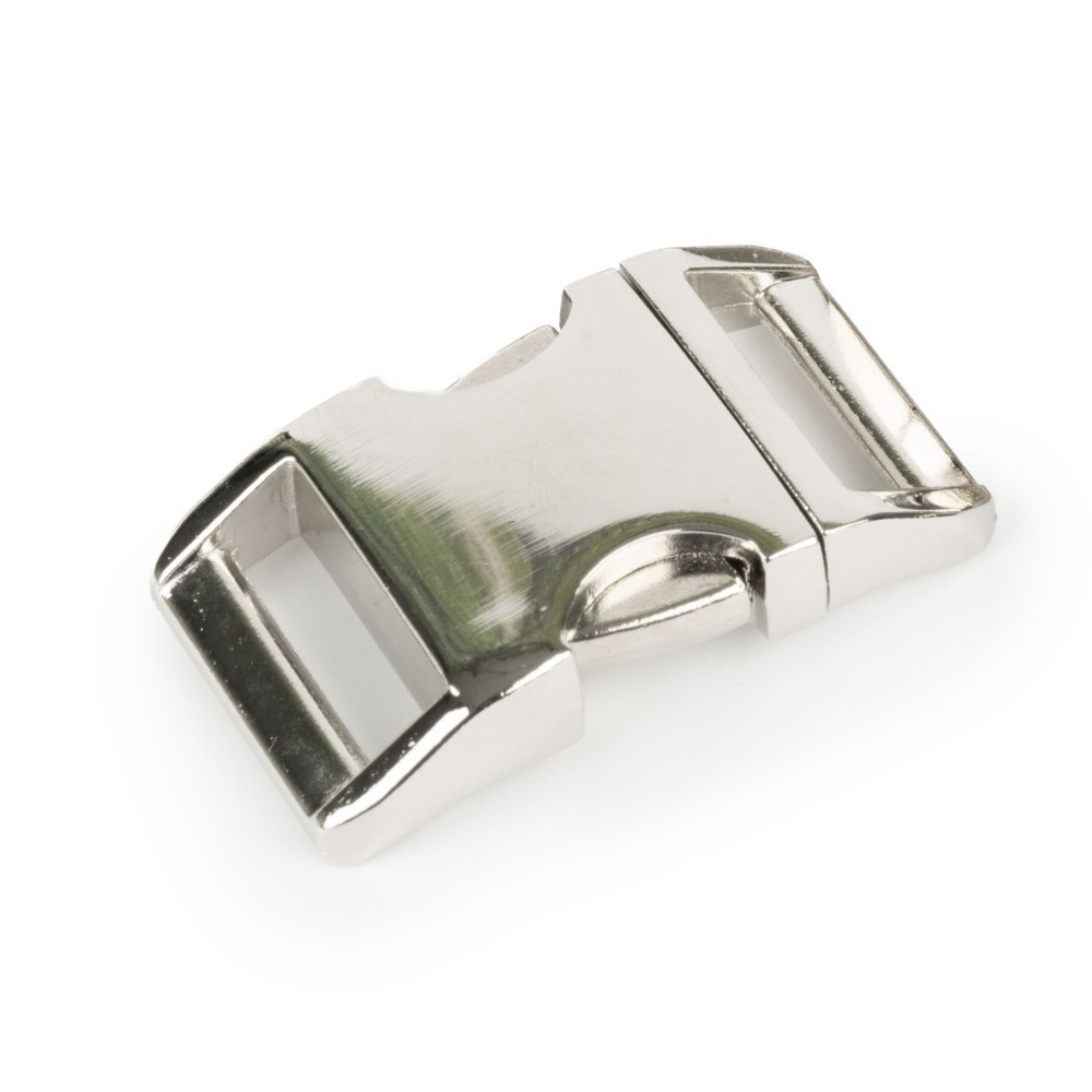 5 - 1 Inch Contoured Aluminum Side Release Buckles