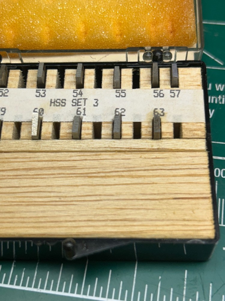 MACHINIST HmDrCb TOOL LATHE MILL Thinbit Inserts in Case Bb