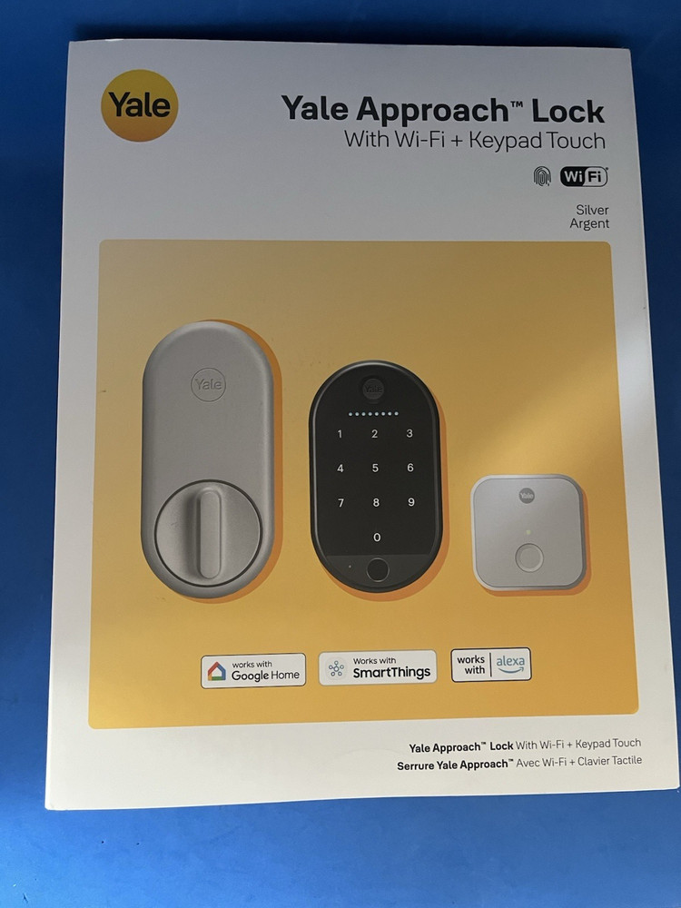 Yale Approach Lock with WiFi + Keypad, (silver)