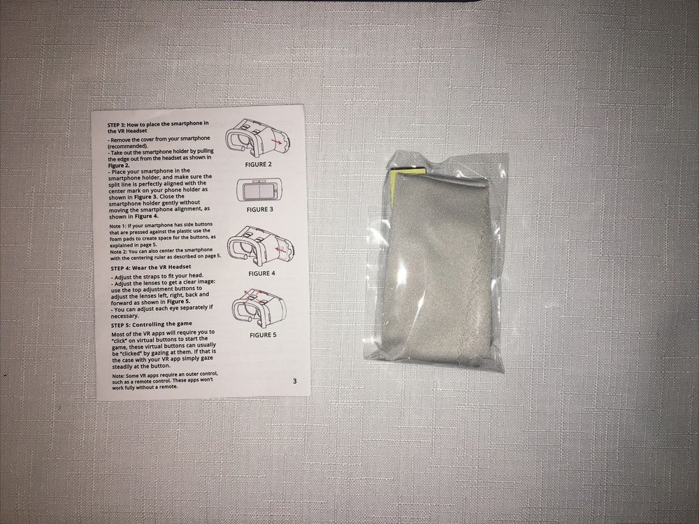 VR Headset Compatible with iPhone & Android Phone - Universal Virtual F