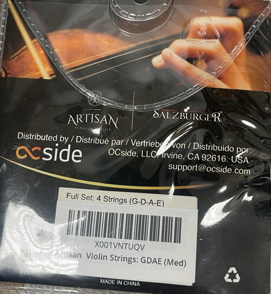 Violin Strings For Full Size Or 3/4 Full Set (GDAE)