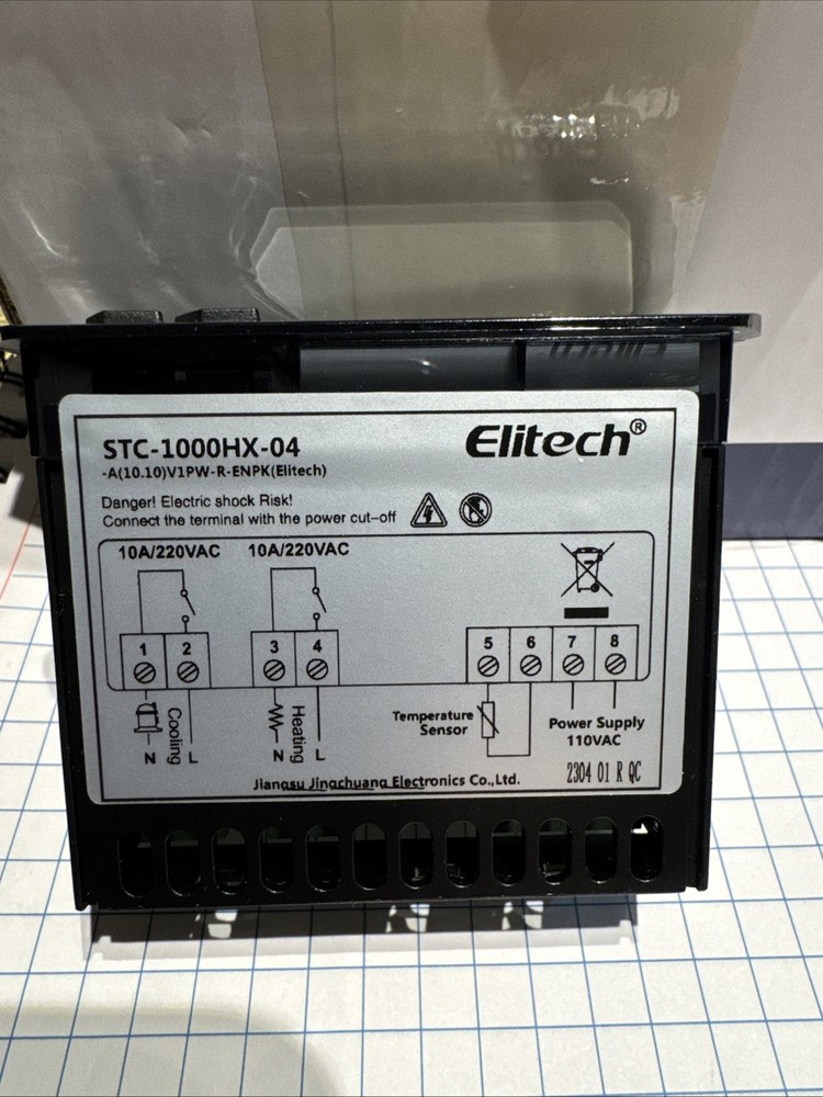 ELITECH (r) Digital Refrigeration Control Thermostat