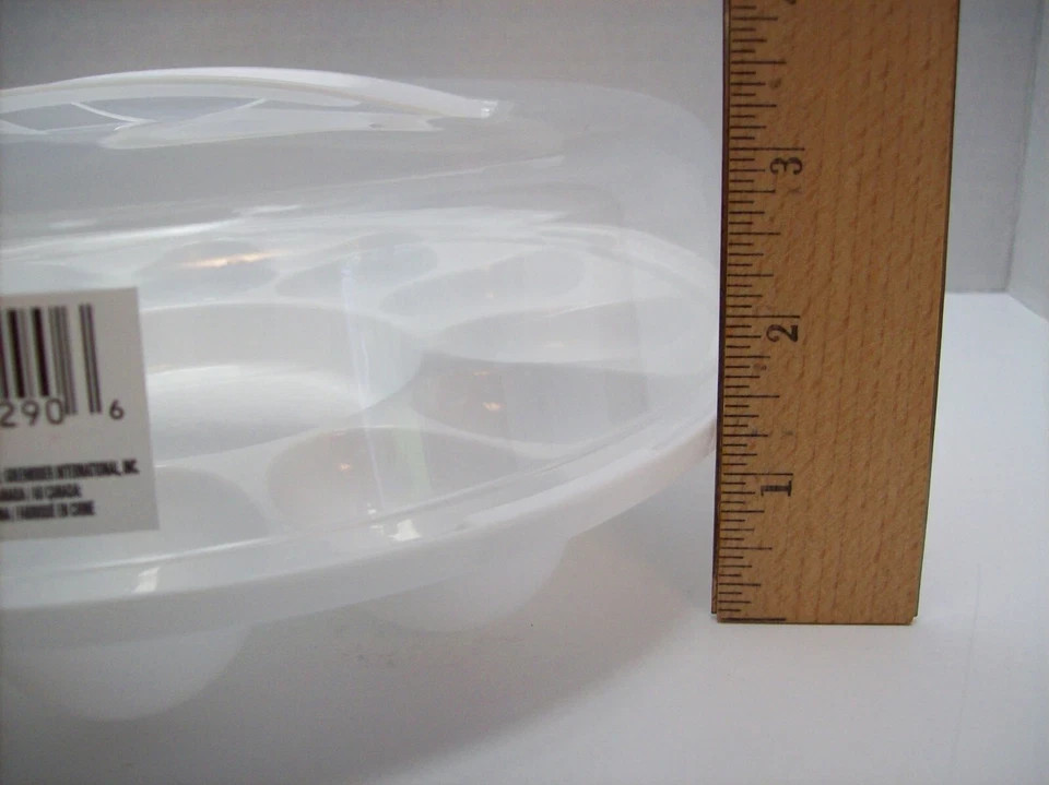Sure Fresh Deviled Egg Carrier Container & Lid Reusable Holds 12 Eggs Portable