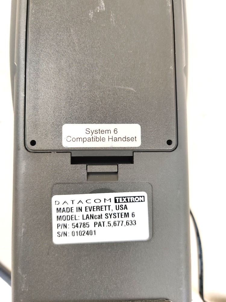 Datacom Technologies LANcat System 6 Cat 5 Cable Tester Analyzer