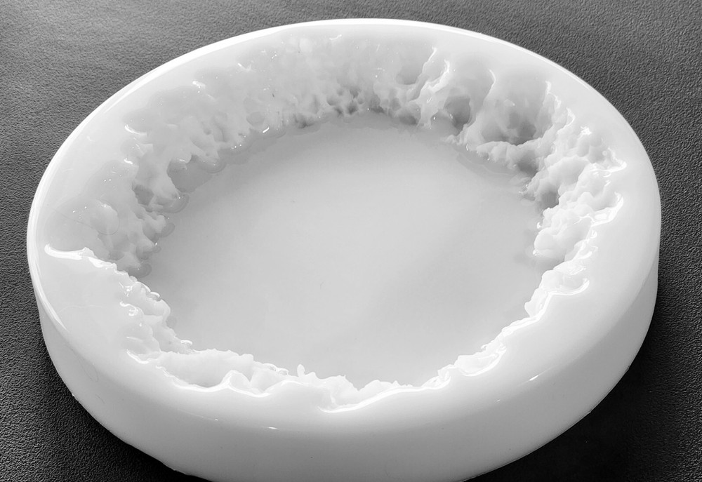 Small CRYSTAL Live Edge Coaster Silicone Mold AU