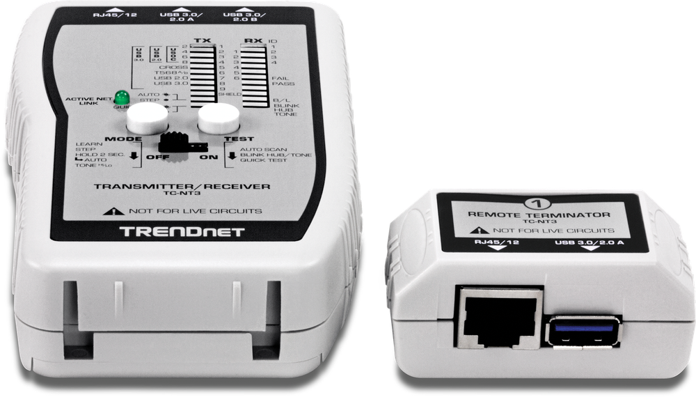 TRENDnet TC-NT3 RENEWED, VDV & USB Cable Tester