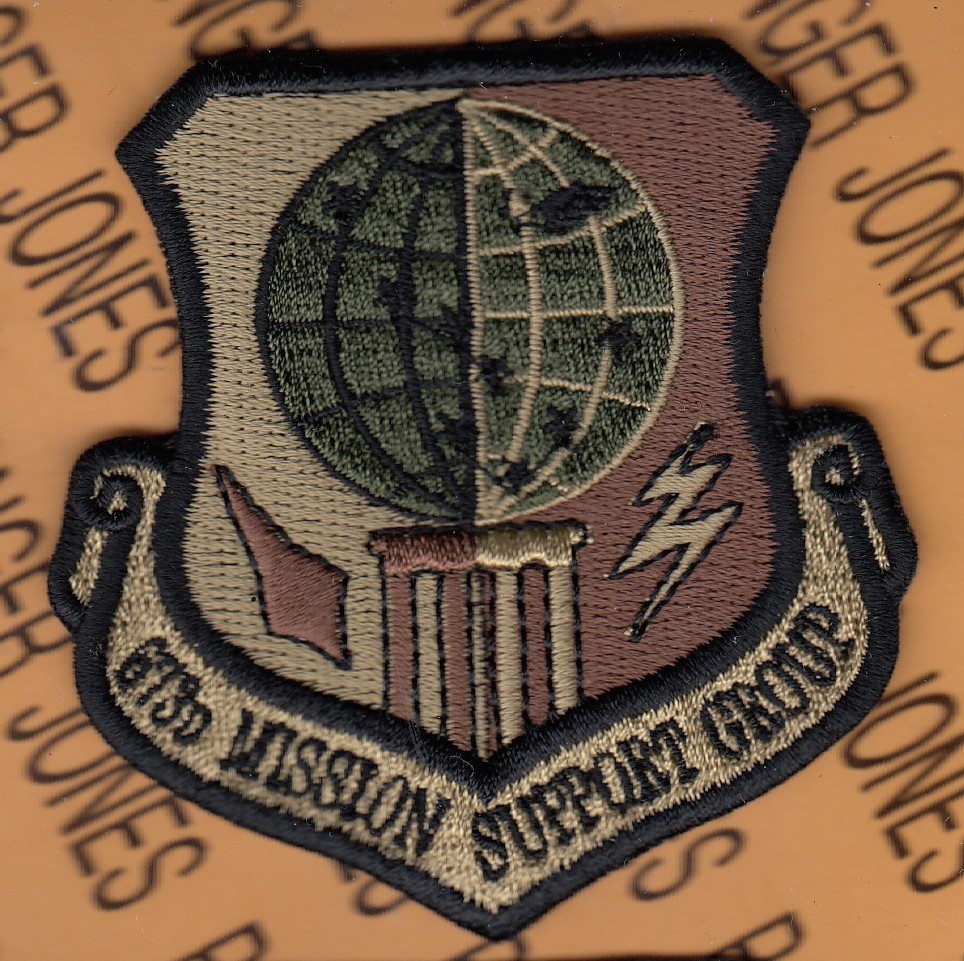 USAF Air Force 673rd Mission Support Group MSG ~3" OCP No Hook patch c/e