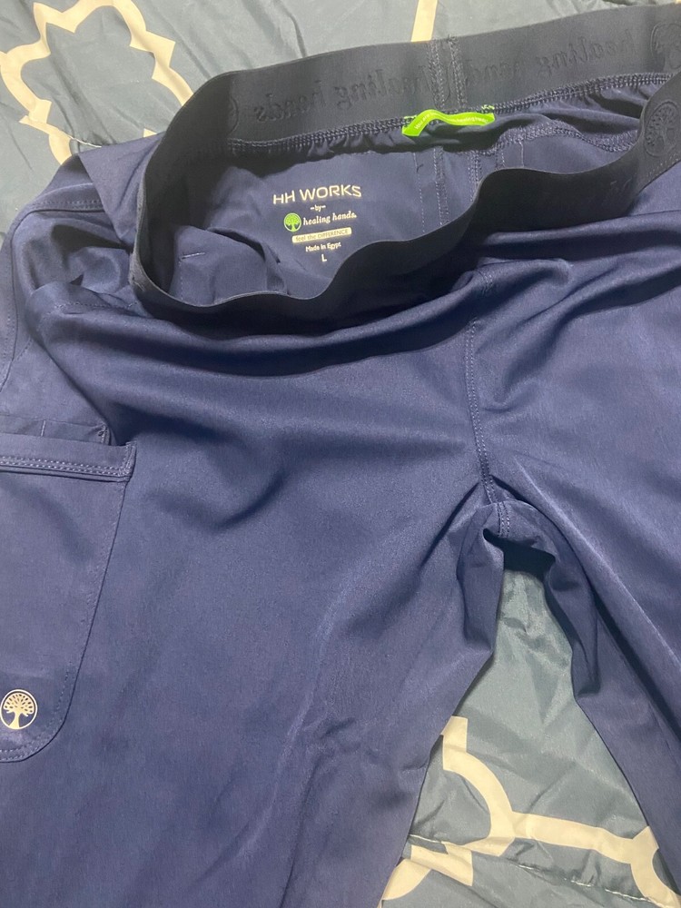 navy blue scrub set women large