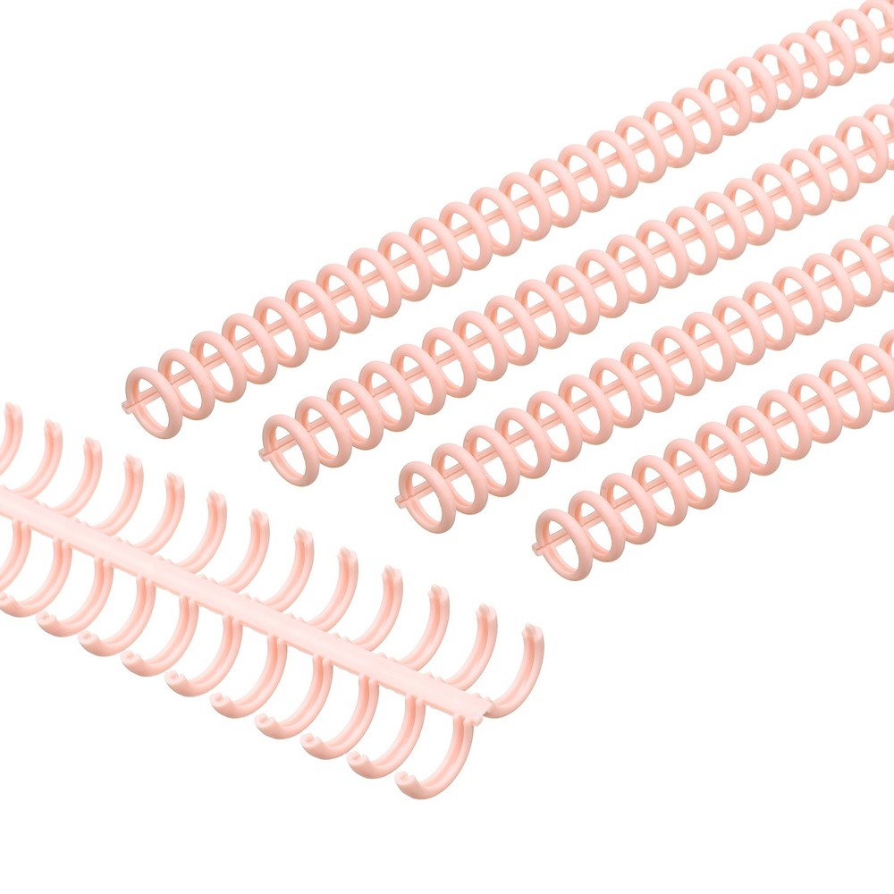 12mm(1/2") Spiral Binding Coils, 30 Pcs Spirals 85 Sheet, Light Pink