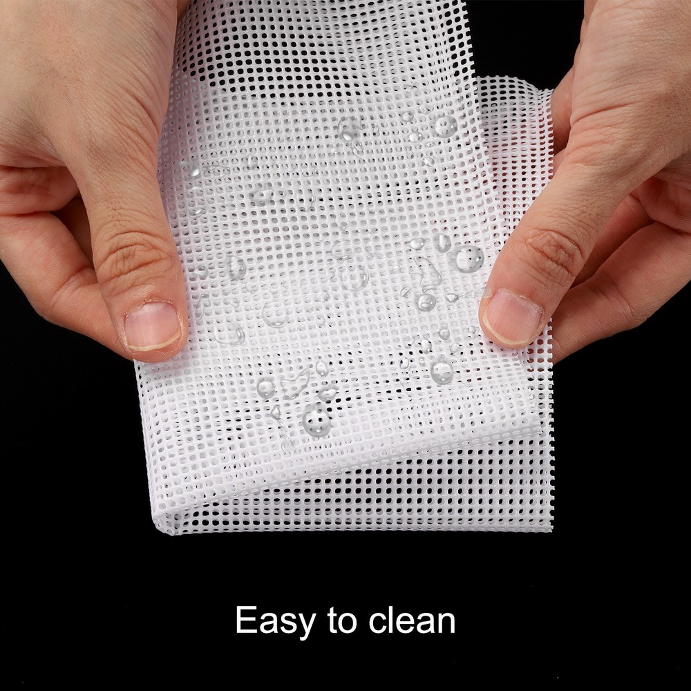 5 Pcs 11.2 x 7.9" Silicone Dehydrator Sheets Fruit Dryer Mesh Mat, White