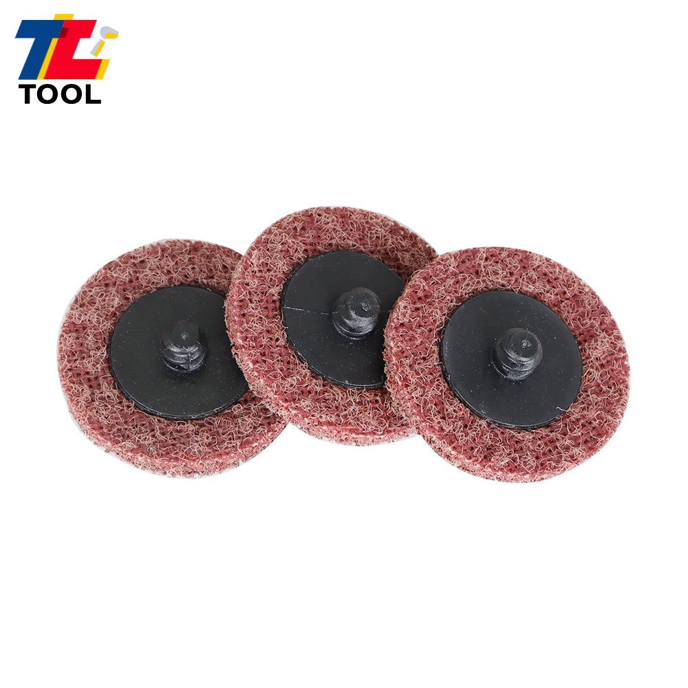 50Pcs 2" Surface Conditioning Discs Roll Lock Die Grinder Sanding Pads