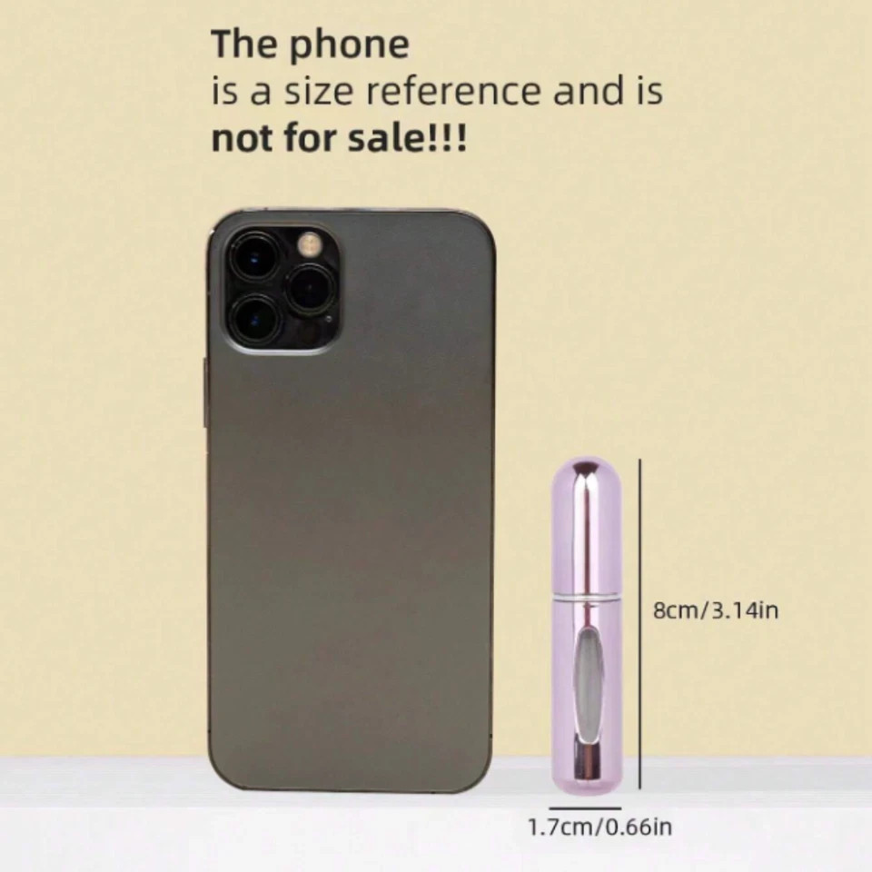 Perfume Atomizer Bottle Travel Portable Mini Refillable Scent Pump Spray 5ML/1pc